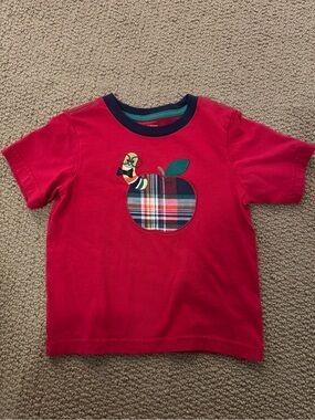 Gymboree Kids Red Apple Appliqué T-Shirt size 2T